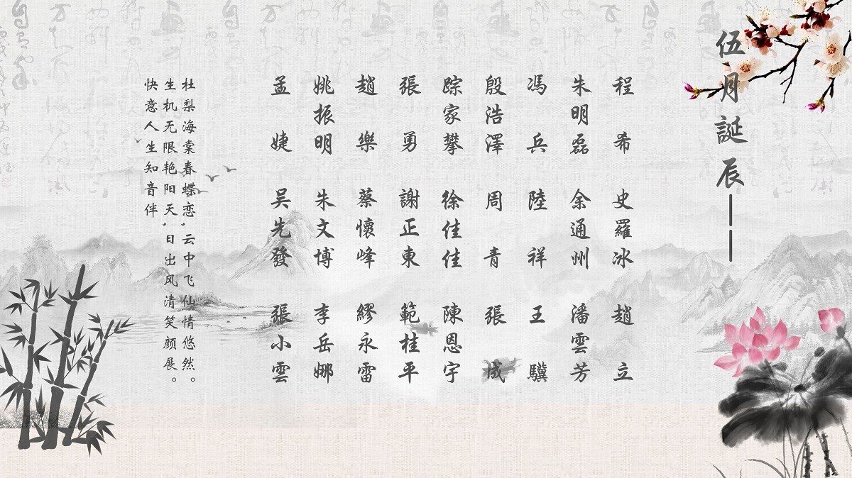 【生日祝?！抗ё?5月生日的員工生日快樂！